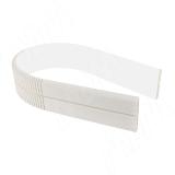 Радиусный элемент цоколя универсальный (высота 150), белый глянец 225.0418.FF, фото 1