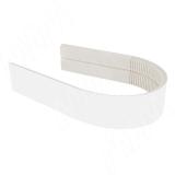 Радиусный элемент цоколя универсальный (высота 150), белый глянец 225.0418.FF