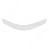 Радиусный элемент цоколя внешний (высота 100), белый 22.0419.10