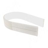 Радиусный элемент цоколя универсальный (высота 120), белый 222.0419.FF, фото 1