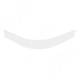 Радиусный элемент цоколя внешний (высота 100), белый глянец 22.0420R.10
