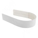 Радиусный элемент цоколя универсальный (высота 100), декапе белый 22.0431.FF