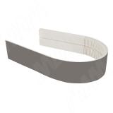 Радиусный элемент цоколя универсальный (высота 100), серый лондон 22.0455.FF