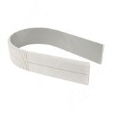 Радиусный элемент цоколя универсальный (высота 100), титан крацованный 22.0479.FF, фото 1