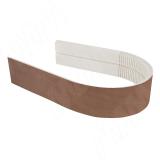 Радиусный элемент цоколя универсальный (высота 150), орех Моцарт 225.1232.FF