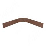 Радиусный элемент цоколя внутренний (высота 100), орех экко 22.1566R.80