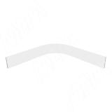 Радиусный элемент цоколя внутренний (высота 100), белый 22.4801R.80