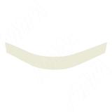 Радиусный элемент цоколя внешний (высота 100), ваниль 22.5075.10