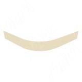 Радиусный элемент цоколя внешний (высота 100), ваниль 22.5076R.10