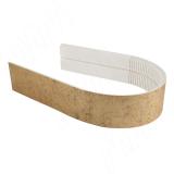 Радиусный элемент цоколя универсальный (высота 100), состаренное золото 22.GOLD.FF