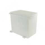 LINEA Ведро для мусора подвесное 16л с крышкой, с крепежом, цвет серый