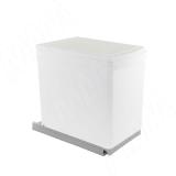 LINEA Система сортировки и хранения, 1 емкость (16л), авт. крышка, нижнее крепление, цвет белый