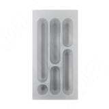 DESIGN Лоток кухонный для столовых приборов для ящика c фасадом 300 мм, цвет серый металлик