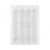 DESIGN Лоток кухонный для столовых приборов для ящика c фасадом 400 мм, цвет белый