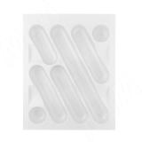 DESIGN Лоток кухонный для столовых приборов для ящика c фасадом 450 мм, цвет белый