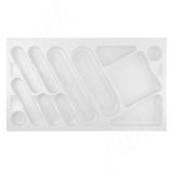 DESIGN Лоток кухонный для столовых приборов для ящика c фасадом 900 мм, цвет белый