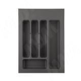 CLASSICA Лоток кухонный для столовых приборов для ящика c фасадом 400 мм, цвет орион серый