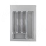 CLASSICA Лоток кухонный для столовых приборов для ящика c фасадом 400 мм, цвет серый металлик