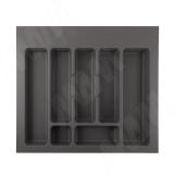 CLASSICA Лоток кухонный для столовых приборов для ящика c фасадом 600 мм, цвет орион серый