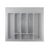 CLASSICA Лоток кухонный для столовых приборов для ящика c фасадом 600 мм, цвет серый металлик