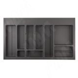 CLASSICA Лоток кухонный для столовых приборов для ящика c фасадом 900 мм, цвет орион серый