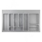 CLASSICA Лоток кухонный для столовых приборов для ящика c фасадом 900 мм, цвет серый металлик