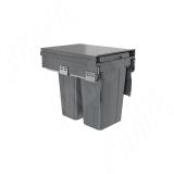 PROBOX LT F40 Система сортировки и хранения, 2 емкости (2x18), креп. фасада, полн.выдв., плавн.закр., графит