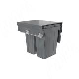 PROBOX LT F45 Система сортировки и хранения, 2 емкости (2x21), креп. фасада, полн.выдв., плавн.закр., графит