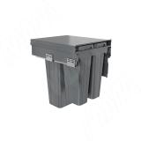 PROBOX LT F45 Система сортировки и хранения, 3 емкости (2x9+1x27), креп. фасада, полн.выдв., плавн.закр., цвет графит