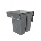 PROBOX LT F60 Система сортировки и хранения, 2 емкости (2x35), креп. фасада, полн.выдв., плавн.закр., цвет графит