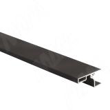 GOLIGHT Профиль-ручка для верхней базы, под светодиодную ленту, черный матовый (анод), L-3000мм