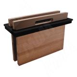 MIRAGE Полка-держатель разделочных досок L=350, 2 доски в компл., пластик, черный M2T350N