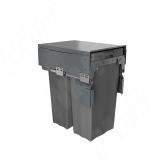 PROBOX F40 Система сортировки и хранения, 2 емкости (2x31), креп. фасада, полн.выдв., плавн.закр., крышка-полка, графит