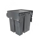 PROBOX MAX F60 Система сортировки и хранения, 4 емкости (2x16+2x31), креп. фасада, полн.выдв., плавн.закр., графит