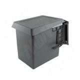 SWING 2.0 Ведро для мусора подвесное 15л с крышкой, с крепежом, цвет серый RAL7042