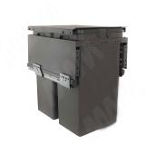 GLOBE 2.0 M40W Система сортировки и хранения, 2 емкости (28л+28л), креп. фасада, полн.выдв., плавн.закр., направл. Nova Pro, крышка-полка PG2GME402XLSCGMRF