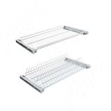 ARIA комплект посудосушителей (сушилка для посуды), без рамки, поддон, 500мм, серый хром