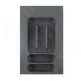 UPPO Лоток кухонный для столовых приборов для ящика c фасадом 300мм, цвет серый базальт