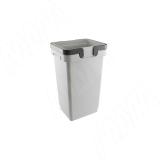 SINGLE S Ведро с ручками, пластик, объем 10л, H=370мм, цвет серый