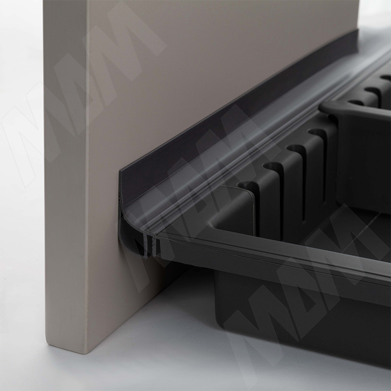 METROPOLIS Система сортировки и хранения, фасад 800мм, 3 емкости с крышкой (15л+15л+15л), цвет серый базальт фото товара 9 - PTC28080507FC97