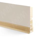 П-образная декоративная накладка на цоколь с внешним уплотнителем, L=4м, золото поталь 21.9100R.4M, фото 1