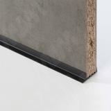 Уплотнитель для цоколя из ДСП 16мм, L=3м, черный 31.916R.3MBK, фото 1