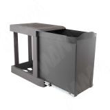 LINEA Система сортировки и хранения, 1 емкость (30л), авт. крышка, нижнее крепление, цвет орион серый 6245G41PZ, фото 1