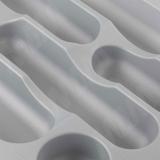 DESIGN Лоток кухонный для столовых приборов для ящика c фасадом 800 мм, цвет серый металлик 6749MT5PZ, фото 3