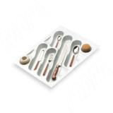 DESIGN Лоток кухонный для столовых приборов для ящика c фасадом 450 мм, цвет белый 6740B325PZ, фото 3