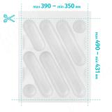 DESIGN Лоток кухонный для столовых приборов для ящика c фасадом 450 мм, цвет белый 6740B325PZ, фото 1