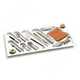 DESIGN Лоток кухонный для столовых приборов для ящика c фасадом 900 мм, цвет белый 6742B310PZ, фото 2