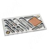 DESIGN Лоток кухонный для столовых приборов для ящика c фасадом 900 мм, цвет серый металлик 6742MT10PZ, фото 3