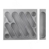 DESIGN Лоток кухонный для столовых приборов для ящика c фасадом 700 мм, цвет серый металлик 6747MT5PZ, фото 2