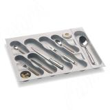 DESIGN Лоток кухонный для столовых приборов для ящика c фасадом 700 мм, цвет серый металлик 6747MT5PZ, фото 4